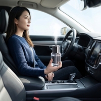 Diffuseur de parfum automatique intelligent pour voiture, 160 ml, pour porte-gobelet, en verre, vente en gros