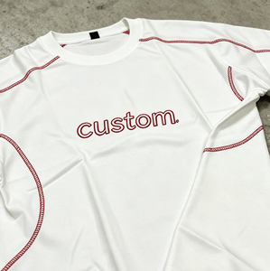 Custom Men's Short Sleeve O-Neck Cotton T-Shirt Embroidered Letter Design Casual Style Regular Fit <b>Tops</b> - Product Image 5