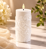 Bougie pilier LED écologique à piles en cire de paraffine pour la décoration intérieure, les occasions festives, les mariages et les anniversaires