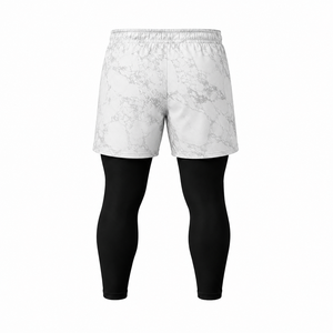 Shorts Deportivos 2 en 1 con Sublimación Personalizada, Leggings Interiores de Doble Capa para Gimnasio, Entrenamiento, Running, Fitness, MMA - Product Image 4