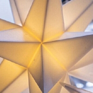 Estrella de Navidad, 1 LED blanco cálido, con transformador, diámetro 120 (9019636185) - Product Image 3