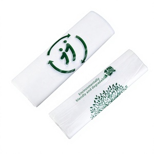 Sacchetti <span class=keywords><strong>di</strong></span> Plastica Biodegradabili Ecologici a Forma <span class=keywords><strong>di</strong></span> Gilet in PEAT+PLA con Loghi Stampati Personalizzabili per Aziende e Shopping - Product Image 2
