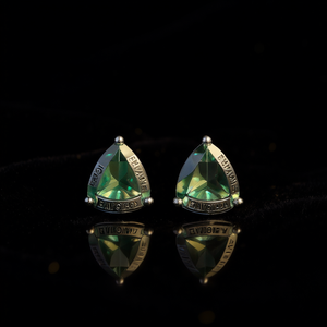 ไดแอน วาเวตต่างหูเงิน 925 ประดับคริสตัลสี ดีไซน์เรขาคณิต สไตล์มินิมอล ใส่ได้ทุกวันสำหรับผู้หญิง - Product Image 2