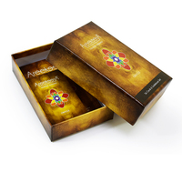Jeu de cartes Oracle personnalisé et écologique de 58 cartes avec boîte rigide en deux parties et guide pour les lecteurs de Tarot