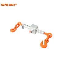 Toyo-Intl DRLA Type OEM personnalisable, tendeur à cliquet forgé 1/2'' - 5/8'', double crochet, chaîne de sécurité à déclenchement rapide