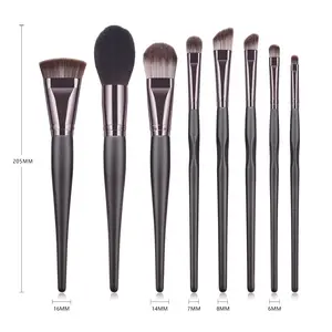 Oem Your Brand New Foundation High Quality 8pcs Vegan Makeup Brushes