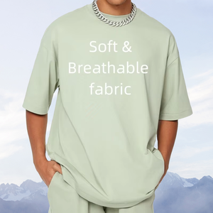 T-Shirt stile Vintage in cotone 100 Dehan <span class=keywords><strong>NA</strong></span> t-Shirt oversize da uomo t-Shirt personalizzata a maniche corte con grafica squadrata - Product Image 1