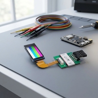 Module d'affichage LCD TFT IPS Golden Vision 1,05 pouce SPI COG 128RGB x 240 avec CI de pilote GC9A01, écran personnalisé pour appareils compacts