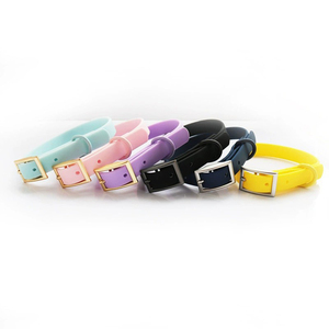 Wholesale Soft Pvc Waterproof Dog Buckle <b>Collar</b> <b>Leash</b> with Custom Logo Tag Luxury Fashion Adjustable Dog <b>Collar</b> Lead Set - Product Image 5