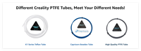 Tube Bowden en PTFE Creality 2M 2,5 mm ID 1,75 mm pour filament, résistant à la chaleur, compatible K1 Max K1C K2 Ender 3 V3, pièces d'imprimante 3D