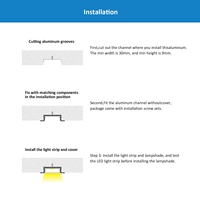 Nouvelle Tendance 3010A Profilé en T en Alliage d'Aluminium avec LED 41*10mm Extrusion pour Garde-corps Série 6000 Dimmable