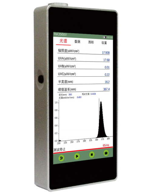 Handheld UV Spectral Radiometer It Measures the Irradiance of UVA, UVB and UVC, and Is Applied to Ultraviolet Disinfection