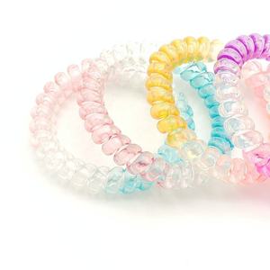 Accessoires pour <span class=keywords><strong>cheveux</strong></span> fluorescents en plastique, couleur noir, bande de <span class=keywords><strong>cheveux</strong></span>, <span class=keywords><strong>fil</strong></span> de téléphone, cravate de <span class=keywords><strong>cheveux</strong></span>, élastique - Product Image 3