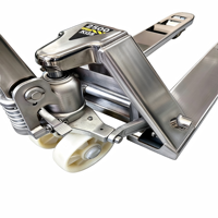 Chariot à palettes en acier inoxydable ATS 2.5T, résistant à la corrosion, pour utilisation en extérieur, manutention de produits chimiques en entrepôt, vente chaude