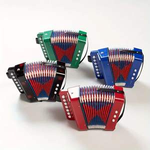 Mini acordeón para adultos <span class=keywords><strong>Piano</strong></span> <span class=keywords><strong>de</strong></span> 10 teclas con botones codificados por colores Teclado portátil para principiantes <span class=keywords><strong>Aprender</strong></span> viajes y fiestas - Product Image 6