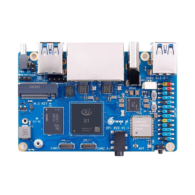 New Chipboard Orange Pi Rv2 Development Board, Octa-core RISC-V Architecture with Dual Gigabit Ethernet Ports Gigabit Ethernet