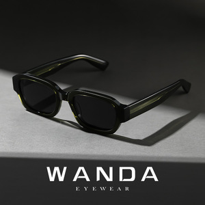 Wanda <b>Square</b> <b>Sunglasses</b> S32238 UV400 Polarized Black Unisex - Product Image 3