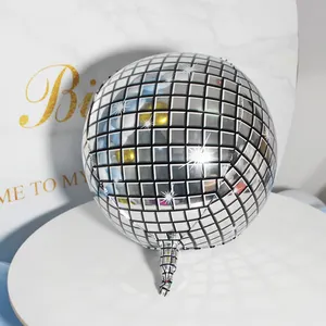 Globo de metal para decoración de Baby shower, lámina de aluminio 4D para fiestas de cumpleaños y boda, disco de 22 pulgadas