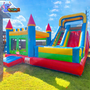 Châteaux gonflables personnalisables, château gonflable extérieur avec toboggan, château <span class=keywords><strong>de</strong></span> saut pour enfants, structure gonflable - Product Image 2