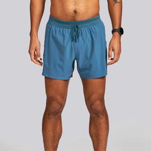 Pantalones cortos deportivos de 4 pulgadas para maternidad con efecto fruncido en la parte trasera, shorts de running de 3 pulgadas para hombre, talla grande, con forro, para deportes. - Product Image 1