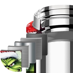 Borge 40oz 3D in ấn đôi tường thép không gỉ du lịch Mug giáng sinh Tumbler với xử lý và rơm - Product Image 6