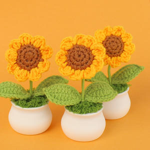 Piante di Girasole Essiccate in Vaso per Uso Interno/Esterno, Decorazione da Scrivania per Studio, Capodanno e Festa degli Insegnanti - Product Image 3