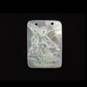 Coquillages naturels blancs vierges de la Vierge Marie et de Jésus, 8x12 mm et 12x16 mm, pour bijoux - Product Image 6