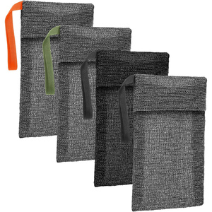 Sac de rangement pour savon en sisal, gants exfoliants, pochette avec cordon de serrage, boîte à savon, brosse en maille de nylon pour mousser et sécher le savon - Product Image 1