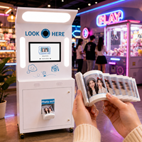 Machine Photobooth Flipbook avec Impression Instantanée et Personnalisation pour Centres Commerciaux, Parcs d'Attractions et Location Événementielle