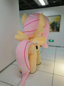 Disfraz Inflable de Fluttershy de 2 m, Mascota Inflable Corredora, Disfraz de Mascota de Piel de Caballo Inflable para Fiestas - Product Image 4