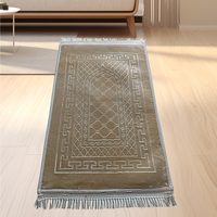 Nicro Usine Originale Couverture de Prière de Pèlerinage Ramadan Aïd Moubarak Tapis de Prière Musulman Islamique Antidérapant Épais Imprimé