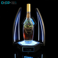 Présentoir de présentation de bouteille de vin de boîte de nuit d'OEM d'usine de DSP Vietnam présentoir de VIP présentoir publicitaire acrylique écologique