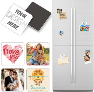 Imán Acrílico Transparente para Refrigerador, Imprimible, Brillante, Personalizable por Sublimación, para Impresión de Fotos DIY, Regalo, Recuerdo - Product Image 1