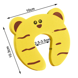 5 pz/lotto sicurezza del bambino per la protezione dei mobili appena nati tappo della <span class=keywords><strong>porta</strong></span> della carta di sicurezza Cute Animal Care Child Lock Finger Protector - Product Image 4