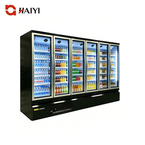 Estantes refrigerados comerciales de exhibición abierta, enfriador abierto para bebidas lácteas, equipo de refrigeración para supermercado - Product Image 1