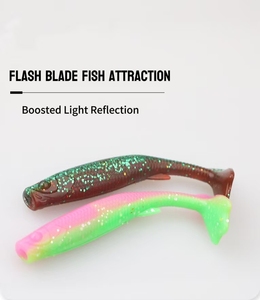 เหยื่อปลอมแบบหางใบพัด 10 ชิ้น/ถุง น้ำหนัก 3 กรัม ผลิตจาก PVC สำหรับตก<span class=keywords><strong>ปลา</strong></span>ทะเลจากเรือ เหมาะสำหรับปลาบาส - Product Image 2