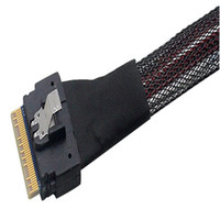 PCLE 4.0 SAS SFF8654 8I sampai 2 Mini SAS 36P SFF8087 kabel Data Disk keras Server kabel SAS Mini