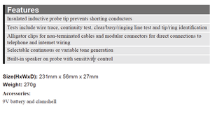 CEM LA-1013 Sonde d'amplificateur 220V IP55 pour assemblage de câble de télécommunication intérieur/extérieur Suivi d'entretien Garantie 1 an - Product Image 3
