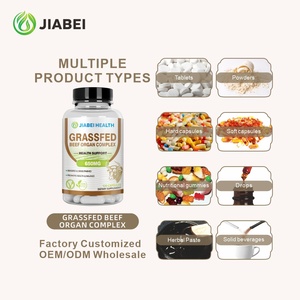 Capsule di Insaccati di Manzo Alimentato a Erba per Adulti Personalizzate in Fabbrica, Supporto per la Salute di Cuore e Cervello, Benefici Digestivi, OEM/ODM Privato - Product Image 4
