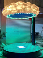 Rideau nuage eau Induction LED coloré champignon Motif lumière paysage extérieur lumières décoratives