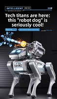 Nouveau Chien Robotique IA 2026 Télécommandé, 12 Programmes, Double Mode de Programmation, Lumières LED Colorées, pour Enfants de 3 à 6 Ans