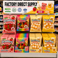 Gomitas de Frutas Variadas con Forma de Oso, Sabor Agridulce, Suaves, Halal, Venta al Por Mayor, Personalizables, Marca Privada, TIK TOK, a Granel
