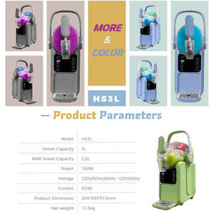 Máquina de Slushy Portátil de 2.2-3L para Uso Comercial e Doméstico, Eficiente em Energia, 110V-240V, com 6 Modos de Receita - Product Image 6