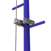 JVW 75m Ligne de vie verticale auto-rétractable en acier inoxydable industriel avec boucle de connexion rapide pour la protection antichute des mât de télécommunications monopôles