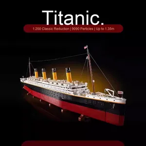 Tương Thích Lớn Titanic Tàu Mô Hình Xây Dựng Khối Điện Tử Hiện Đại Đồ Chơi Cho Bé Trai Lâu Đài Bộ Có Sẵn Cho - Product Image 4