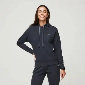 Sweat à capuche médical personnalisé, uniforme d'infirmière d'hôpital professionnel à la mode, sweat à capuche pour femme, marque privée, ensembles d'uniformes de gommage à capuche