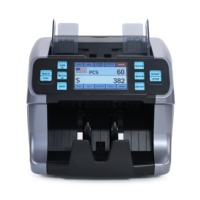 Compteur de billets double CIS avec écran tactile 4,3 pouces, détection UV MG IR, pour plus de 150 devises, machine de qualité bancaire 22C