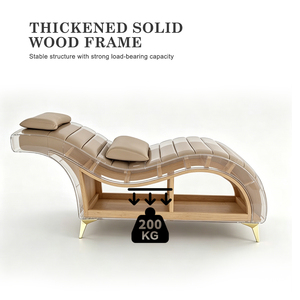 Lettino per Extension Ciglia in Pelle Curvo a Arco per Saloni di <span class=keywords><strong>Bellezza</strong></span> - Product Image 3