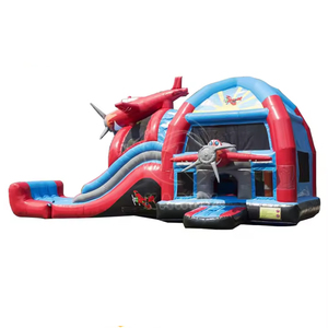 Trẻ em ngoài trời Inflatable Red 3D Tên Lửa lâu đài trượt/Inflatable nhảy lâu đài thư bị trả lại lâu đài tên lửa Inflatable Trampoline - Product Image 1