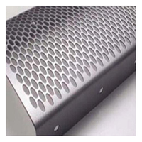 Grille de tôles perforées décalées en aluminium/acier galvanisé à chaud avec services de soudage et de pliage